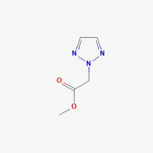 molecular formula C5H7N3O2 B2537905 2H-1,2,3-Triazole-2-acetic acid, methyl ester CAS No. 868833-93-6