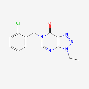 molecular formula C13H12ClN5O B2537906 6-(2-氯苯甲基)-3-乙基-3H-[1,2,3]三唑并[4,5-d]嘧啶-7(6H)-酮 CAS No. 1060184-38-4