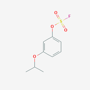molecular formula C9H11FO4S B2537912 1-Fluorosulfonyloxy-3-propan-2-yloxybenzene CAS No. 2411223-54-4