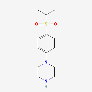 molecular formula C13H20N2O2S B2537920 1-[4-(Propane-2-sulfonyl)phenyl]piperazine CAS No. 1048921-11-4