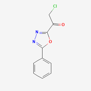 molecular formula C10H7ClN2O2 B2537932 2-Chloro-1-(5-phenyl-1,3,4-oxadiazol-2-yl)ethanone CAS No. 926259-29-2