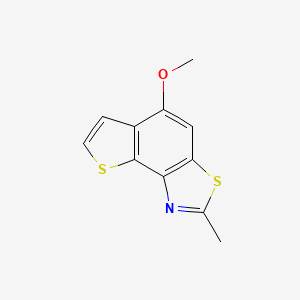 molecular formula C11H9NOS2 B2537937 5-甲氧基-2-甲基噻吩并[2,3-e][1,3]苯并噻唑 CAS No. 313953-19-4