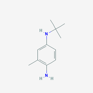 molecular formula C11H18N2 B2537961 4-N-tert-butyl-2-methylbenzene-1,4-diamine CAS No. 1155909-42-4