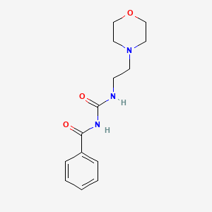 molecular formula C14H19N3O3 B2537969 N-(2-morpholin-4-ylethylcarbamoyl)benzamide CAS No. 534560-28-6