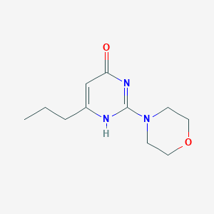 molecular formula C11H17N3O2 B253797 2-morpholin-4-yl-6-propyl-1H-pyrimidin-4-one 