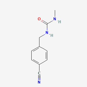 molecular formula C10H11N3O B2537971 1-[(4-氰基苯基)甲基]-3-甲基脲 CAS No. 1549291-38-4