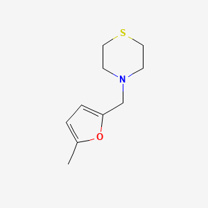 molecular formula C10H15NOS B2537977 4-((5-Methylfuran-2-yl)methyl)thiomorpholine CAS No. 100131-92-8