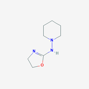 molecular formula C8H15N3O B025380 1-(2-Oxazolinylamino)piperidine CAS No. 102071-43-2