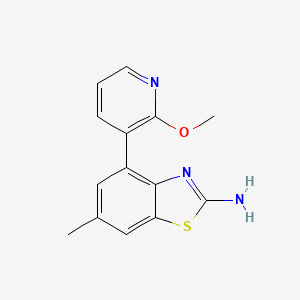 molecular formula C14H13N3OS B2538000 4-(2-Methoxypyridin-3-yl)-6-methylbenzo[d]thiazol-2-amine CAS No. 1309244-62-9