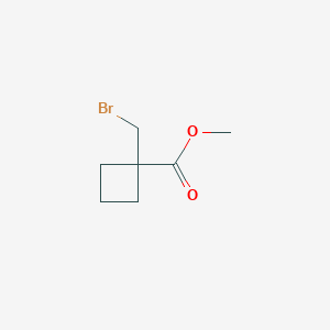 molecular formula C7H11BrO2 B2538034 Cyclobutanecarboxylic acid, 1-(bromomethyl)-, methyl ester CAS No. 41384-63-8