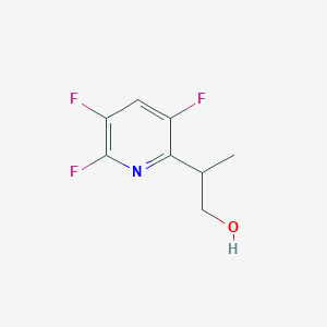 molecular formula C8H8F3NO B2538038 2-(3,5,6-Trifluoropyridin-2-yl)propan-1-ol CAS No. 2248306-05-8