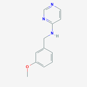 N-[(3-methoxyphenyl)methyl]pyrimidin-4-amine