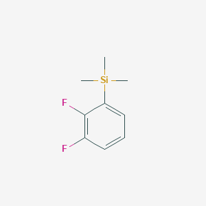 molecular formula C9H12F2Si B2538075 1,2-Difluoro-3-trimethylsilylbenzene CAS No. 138871-01-9
