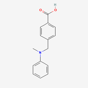 molecular formula C15H15NO2 B2538089 4-((Methyl(phenyl)amino)methyl)benzoic acid CAS No. 102244-39-3