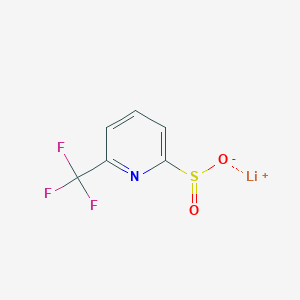 molecular formula C6H3F3LiNO2S B2538093 Lithium(1+) ion 6-(trifluoromethyl)pyridine-2-sulfinate CAS No. 2225142-51-6