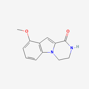 molecular formula C12H12N2O2 B2538110 9-Methoxy-3,4-dihydropyrazino[1,2-a]indol-1(2H)-one CAS No. 1784941-97-4