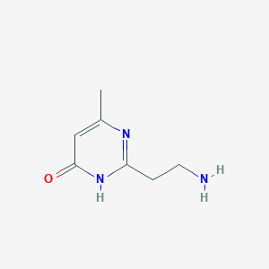 molecular formula C7H11N3O B2538111 2-(2-Aminoethyl)-6-methylpyrimidin-4-OL CAS No. 41648-85-5