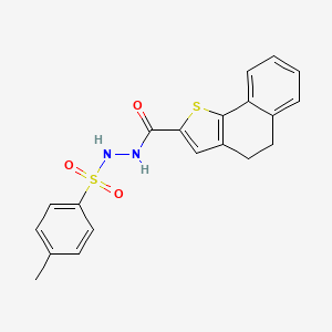 molecular formula C20H18N2O3S2 B2538127 N'-(4,5-dihydronaphtho[1,2-b]thiophen-2-ylcarbonyl)-4-methylbenzenesulfonohydrazide CAS No. 478033-50-0