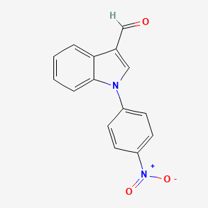 molecular formula C15H10N2O3 B2538128 1-(4-nitrophenyl)-1H-indole-3-carbaldehyde CAS No. 65439-88-5