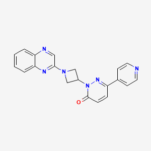 molecular formula C20H16N6O B2538135 6-Pyridin-4-yl-2-(1-quinoxalin-2-ylazetidin-3-yl)pyridazin-3-one CAS No. 2380184-87-0
