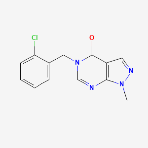 5-(2-chlorobenzyl)-1-methyl-1,5-dihydro-4H-pyrazolo[3,4-d]pyrimidin-4-one