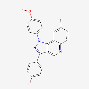 molecular formula C24H18FN3O B2538154 3-(4-fluorophenyl)-1-(4-methoxyphenyl)-8-methyl-1H-pyrazolo[4,3-c]quinoline CAS No. 901022-01-3