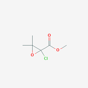 molecular formula C6H9ClO3 B2538156 Methyl 2-chloro-3,3-dimethyloxirane-2-carboxylate CAS No. 129015-33-4
