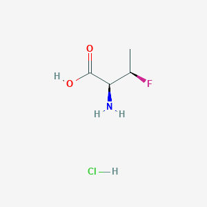 molecular formula C4H9ClFNO2 B2538157 (2S,3R)-2-氨基-3-氟丁酸盐酸盐 CAS No. 2044705-45-3
