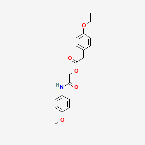 molecular formula C20H23NO5 B2538171 [(4-Ethoxyphenyl)carbamoyl]methyl 2-(4-ethoxyphenyl)acetate CAS No. 1324954-92-8