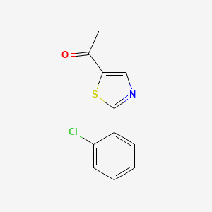 molecular formula C11H8ClNOS B2538184 1-(2-(2-Chlorophenyl)thiazol-5-yl)ethanone CAS No. 478047-34-6
