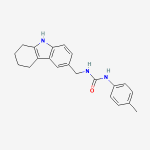 molecular formula C21H23N3O B2538187 1-((2,3,4,9-四氢-1H-咔唑-6-基)甲基)-3-(对甲苯基)脲 CAS No. 852140-79-5