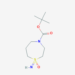 molecular formula C10H20N2O3S B2538202 tert-Butyl 1-imino-1,4-thiazepane-4-carboxylate 1-oxide CAS No. 2177264-65-0