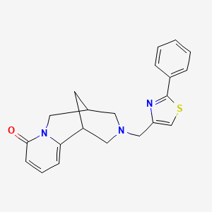 11-[(2-Phenyl-1,3-thiazol-4-yl)methyl]-7,11-diazatricyclo[7.3.1.02,7]trideca-2,4-dien-6-one