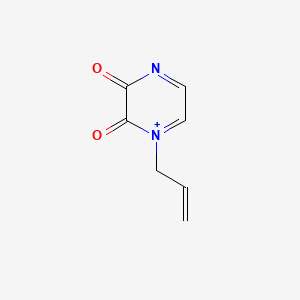 molecular formula C7H8N2O2 B2538219 1-(Prop-2-en-1-yl)-1,2,3,4-tetrahydropyrazine-2,3-dione CAS No. 2415454-07-6