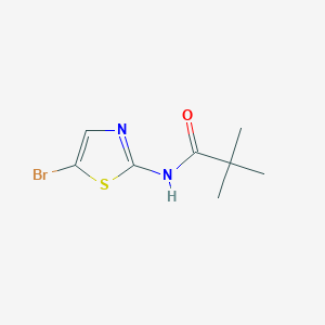 molecular formula C8H11BrN2OS B2538223 N-(5-溴-1,3-噻唑-2-基)-2,2-二甲基丙酰胺 CAS No. 840493-84-7