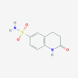 molecular formula C9H10N2O3S B2538248 2-氧代-1,2,3,4-四氢喹啉-6-磺酰胺 CAS No. 1090885-01-0