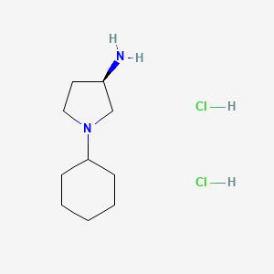 molecular formula C10H22Cl2N2 B2538269 (R)-1-Cyclohexylpyrrolidin-3-amine dihydrochloride CAS No. 169532-94-9