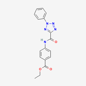 ethyl 4-(2-phenyl-2H-tetrazole-5-carboxamido)benzoate