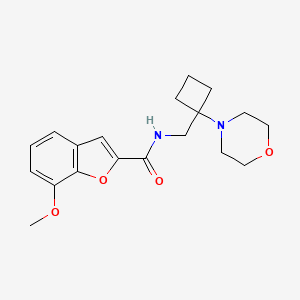 7-methoxy-N-{[1-(morpholin-4-yl)cyclobutyl]methyl}-1-benzofuran-2-carboxamide