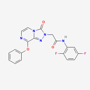 molecular formula C19H13F2N5O3 B2538289 N-(2,5-difluorophenyl)-2-(3-oxo-8-phenoxy-[1,2,4]triazolo[4,3-a]pyrazin-2(3H)-yl)acetamide CAS No. 1251587-38-8