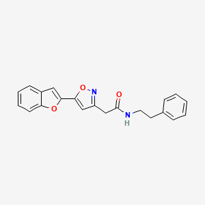 2-(5-(benzofuran-2-yl)isoxazol-3-yl)-N-phenethylacetamide