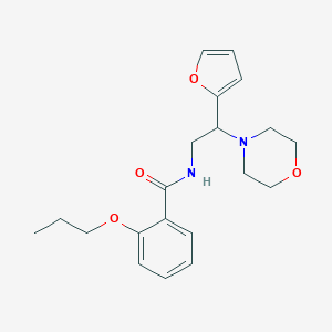 molecular formula C20H26N2O4 B253830 N-[2-(2-furyl)-2-(4-morpholinyl)ethyl]-2-propoxybenzamide 