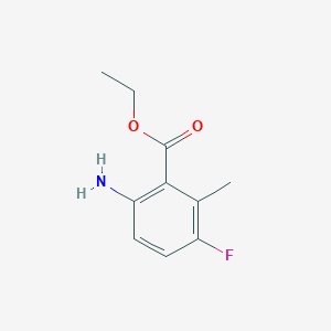 molecular formula C10H12FNO2 B2538316 Ethyl 6-amino-3-fluoro-2-methylbenzoate CAS No. 1108668-19-4