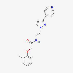 molecular formula C19H20N4O2 B2538327 N-(2-(3-(pyridin-4-yl)-1H-pyrazol-1-yl)ethyl)-2-(o-tolyloxy)acetamide CAS No. 1448056-40-3
