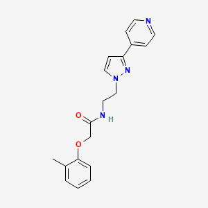 molecular formula C19H20N4O2 B2538327 N-(2-(3-(吡啶-4-基)-1H-吡唑-1-基)乙基)-2-(邻甲苯氧基)乙酰胺 CAS No. 1448056-40-3