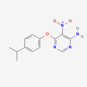 6-(4-Isopropylphenoxy)-5-nitropyrimidin-4-amine