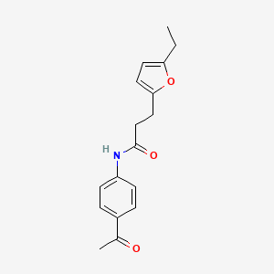 molecular formula C17H19NO3 B2538370 N-(4-acetylphenyl)-3-(5-ethylfuran-2-yl)propanamide CAS No. 801227-69-0