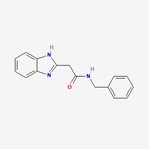 molecular formula C16H15N3O B2538373 2-(1H-1,3-Benzodiazol-2-yl)-N-Benzylacetamid CAS No. 154112-95-5