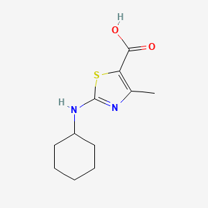 molecular formula C11H16N2O2S B2538378 2-(环己基氨基)-4-甲基-1,3-噻唑-5-羧酸 CAS No. 927983-14-0