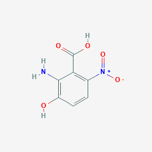 molecular formula C7H6N2O5 B2538385 2-氨基-3-羟基-6-硝基苯甲酸 CAS No. 2169481-43-8
